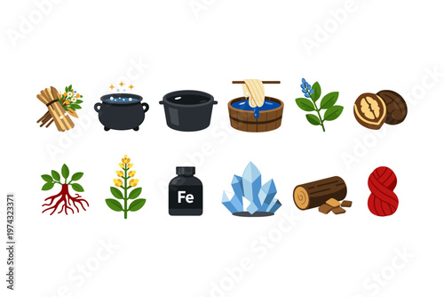 Natural Dyeing Ingredients Collection