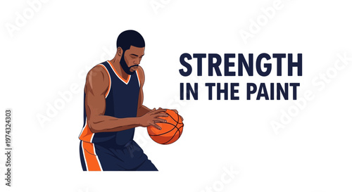 Athletic Player Driving Towards Basket With Intense Focus