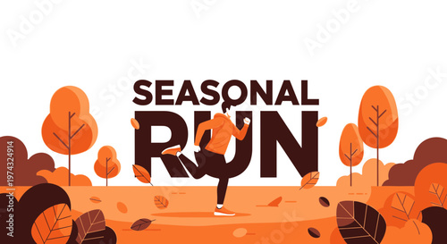 Autumnal Jogger Embodies Seasonal Run Celebration