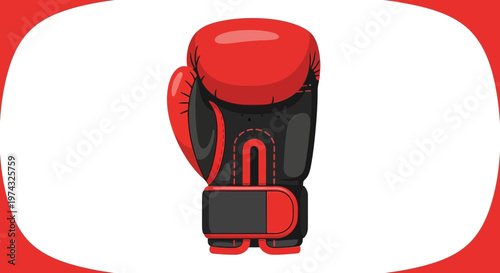 Bold Boxing Glove Ready For Combat And Training Sessions