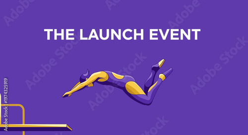 Bold Dive Into A New Beginning Dynamic Launch Event