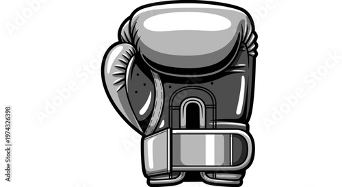 Bold Boxing Glove A Symbol Of Power And Determination With A Minimalist Style