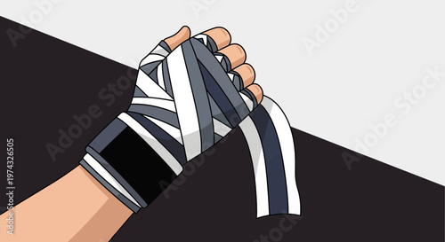 Boxing Hand Wraps Ready For Intense Combat Training And Fighting