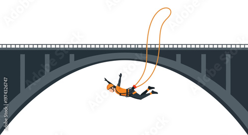 Brave Adventurer Plunges From Bridge With Bungee Cord Attached