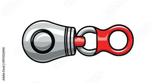 Cartoon Climbing Descender Device For Rappelling Adventures