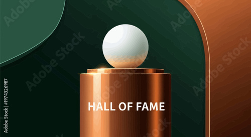 Champion Golf Ball Honored On Hall Of Fame Pedestal