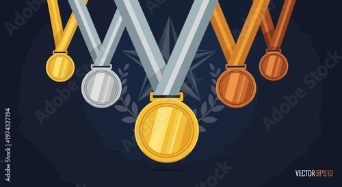 Champions Gala Award Medals For Sports Victory Excellence Competition Achievement