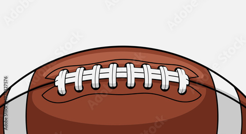 Classic American Football Graphic A Detailed Close Up View