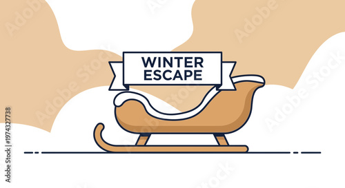 Classic Sleigh For Winter Escape Adventures And Cozy Season Getaways