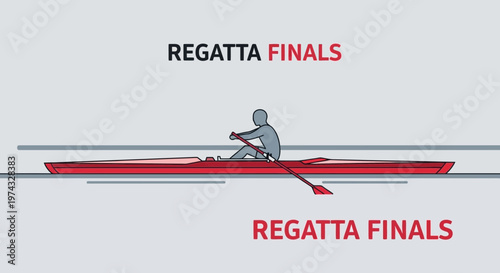 Competitive Rowing Event The Regatta Finals Is A High Intensity Competition