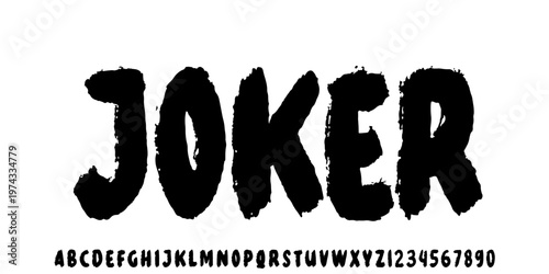 Modern graffiti font effect with highlight and shadow, youth style lettering font