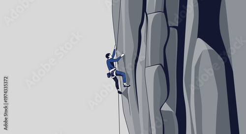 Conquering Heights With Determination And Skill A Metaphor For Ambition