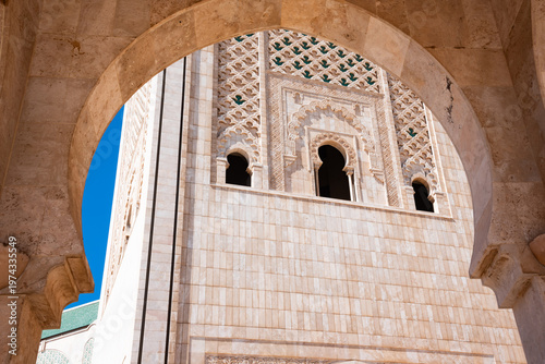 Obraz na płótnie Hassan II mosque in Casablanca city, Morocco