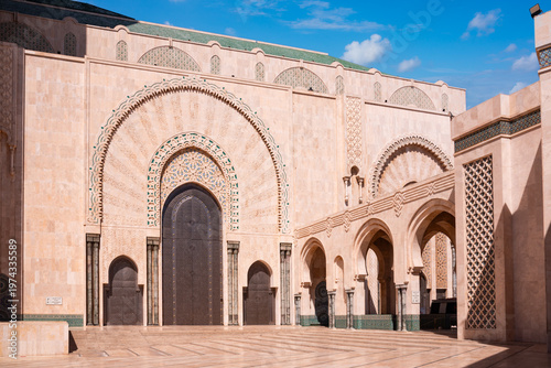 Fotografie Hassan II mosque in Casablanca city, Morocco