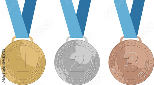 Vintage pocket watches with roman numerals on blue background gold