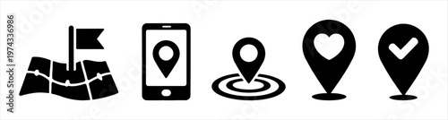 Location Pointers and Map Icons for Navigation and Travel Applications