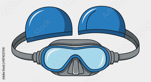 Dive Gear Essentials Aquatic Exploration Mask And Cap Set