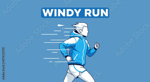 Dynamic Athlete In Motion Against A Vivid Blue Backdrop