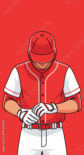 Dynamic Baseball Player Ready For Action And Game Day Excitement