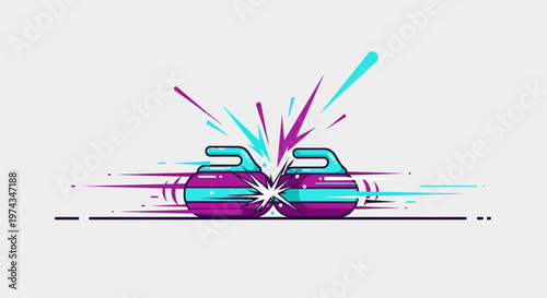 Dynamic Curling Stones Clash With Explosive Energyburst