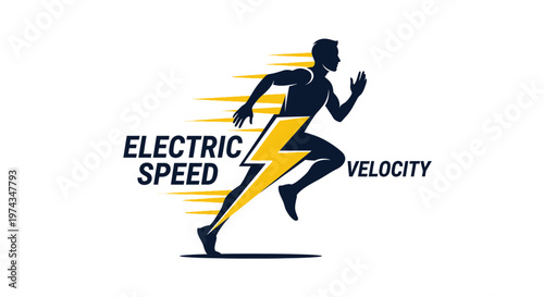 Dynamic Electric Runner With Lightning Bolt Motion Graphics
