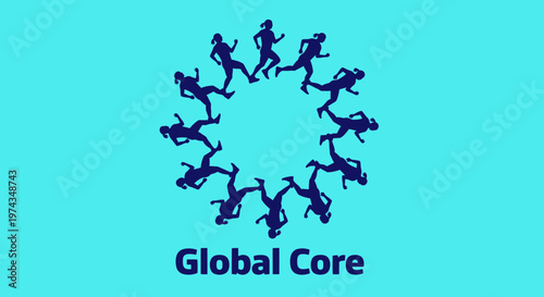 Dynamic Figurines Forming A Circular Motion