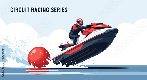 Dynamic Jet Ski Racing Competition Thrill On Water