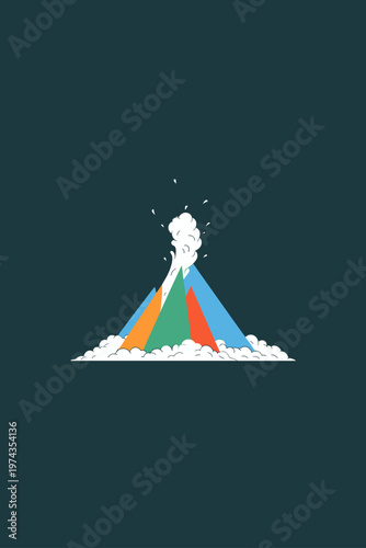 Seismic Earthquake Wave Graph with Tectonic Plate Movement