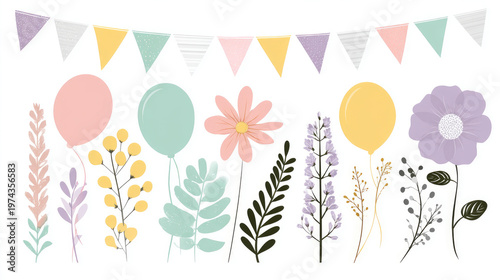 Abstract and beautiful background for use in social networks and advertising illustrating the birthday holiday.