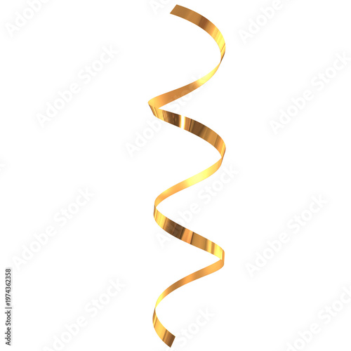 Gold Ribbon Curve PNG – Elegant Decorative Line