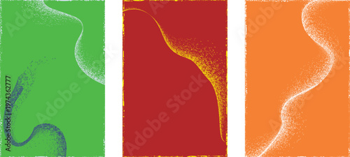 Abstract grain noise wave texture background with soft curved lines useful for posters, overlays. Minimal organic flow lines with subtle grainy texture. Fluid noised curves effect. Vector
