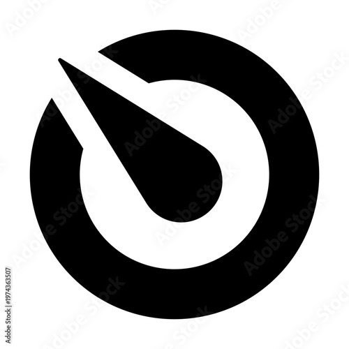 Speed Icon. Performance and Velocity Symbol