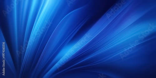 Blue Abstract Pattern With Flowing Shapes and Lines