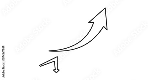 Black Arrows Pointing Different Directions.