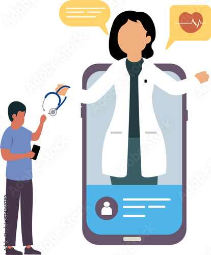 Illustration Virtual Healthcare