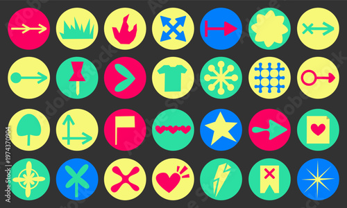 icon pack badges collection bundle