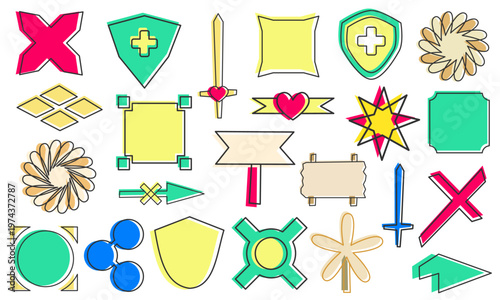 icon pack badges collection bundle