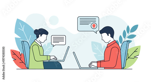 Remote team collaboration with professionals in modern office setting