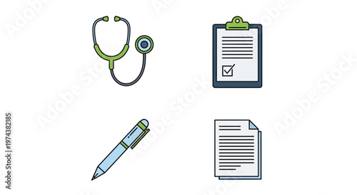 Medical Health Care Medical Icons Set.