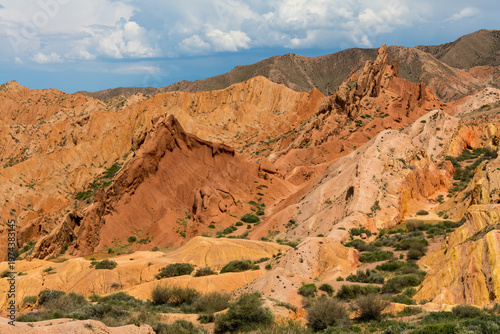 Martian landscape of Fairytale Canyon (Canyon Skazka)