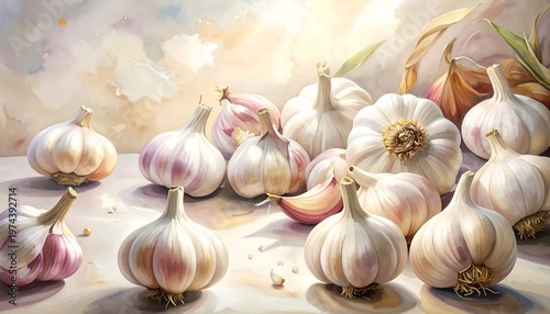A still life of bulbs with papery skin