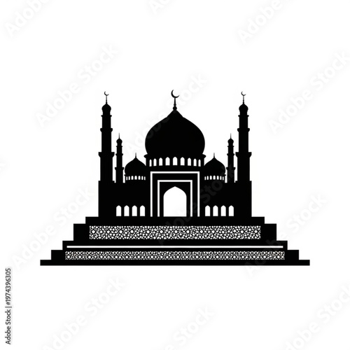 taj mahal vector illustration