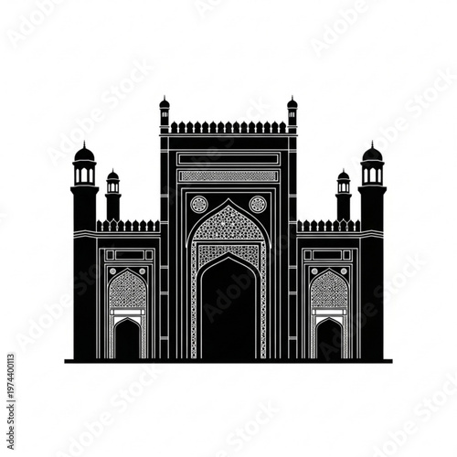 taj mahal vector illustration