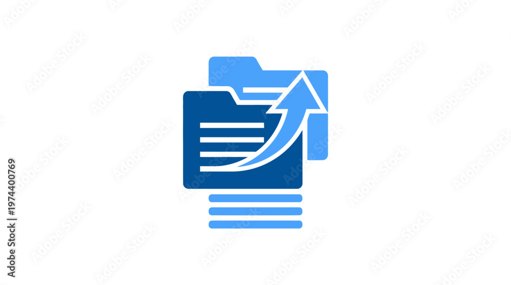 Fototapeta premium Data Upload and Transfer Icon