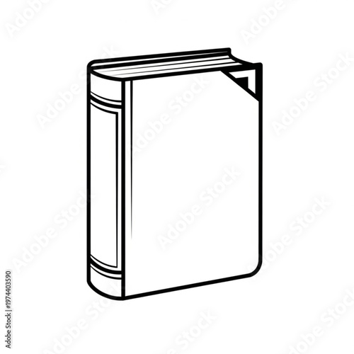 open book with blank cover