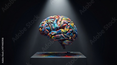 Creative World Art Day Concept with Colorful Abstract Artistic Design and Modern Visual Expression