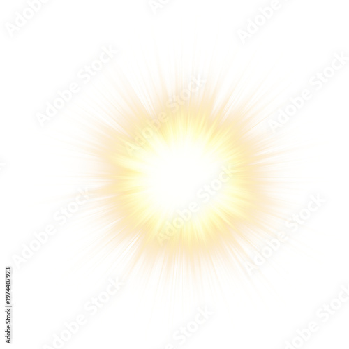 Light star gold png. Light sun gold png. Light flash gold png. PNG format. Empty background, no background. summer season beach	