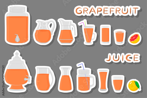 big kit different types glassware, grapefruit jugs various size