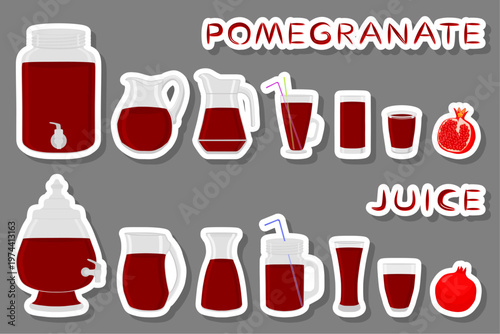 kit different types glassware, pomegranate jugs various size