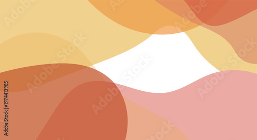 Abstract flowing shapes in vibrant pink, purple, and coral gradient background